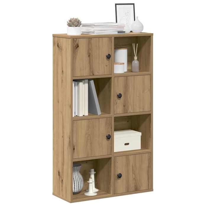 VidaXL Bookcase Artisan Oak 60x24x101.5 Cm Engineered Wood, Bookshelf, Storage Rack, Stand At 860399