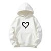 Unisex Kinder Gemütlicher Herz-Fleece-Hoodie - Lässiges Herbst-/Winter-Mode-Sweatshirt