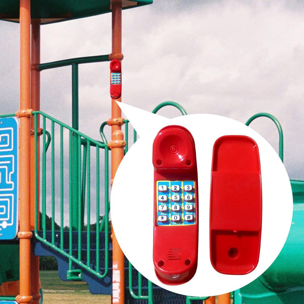 Swing Set Phone Toys Outdoor Equipment Pretend Play Numeric Key Telephone Child No Voices Simulation Telephone for Boys Girls