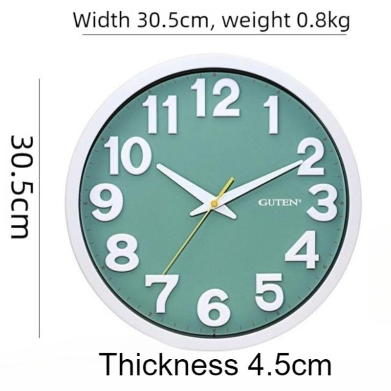 

Decorative Wall Clock Modern Wall Watch Luxury Aesthetic Clocks Minimalist Silent Elegant Living Room Watches Home Decoration зелёный