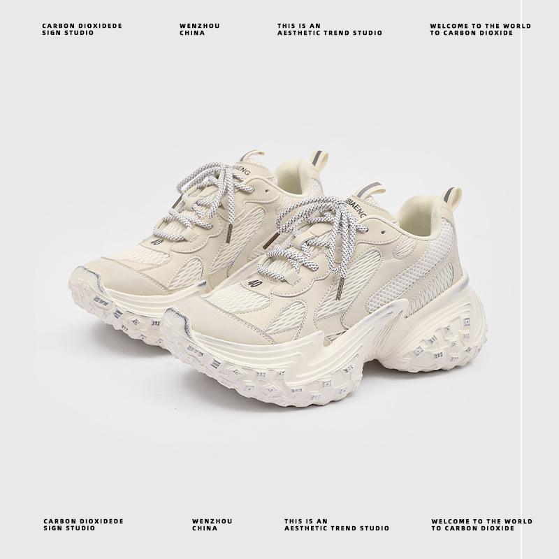 

2025 обувь для спорта с увеличением роста детская весенне-летняя универсальная повседневная обувь для пары обувь для папы женская толстая подошва высокая ценность 36