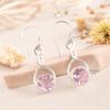 Beautiful Pink Morganite Jewelry 925 Sterling Silver Handmade Earrings 1.68" CE-15-10