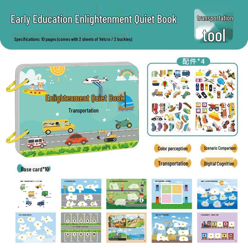Early Learning Sticker Book: Character Recognition for Ages 3-6 - Interactive Educational Toy