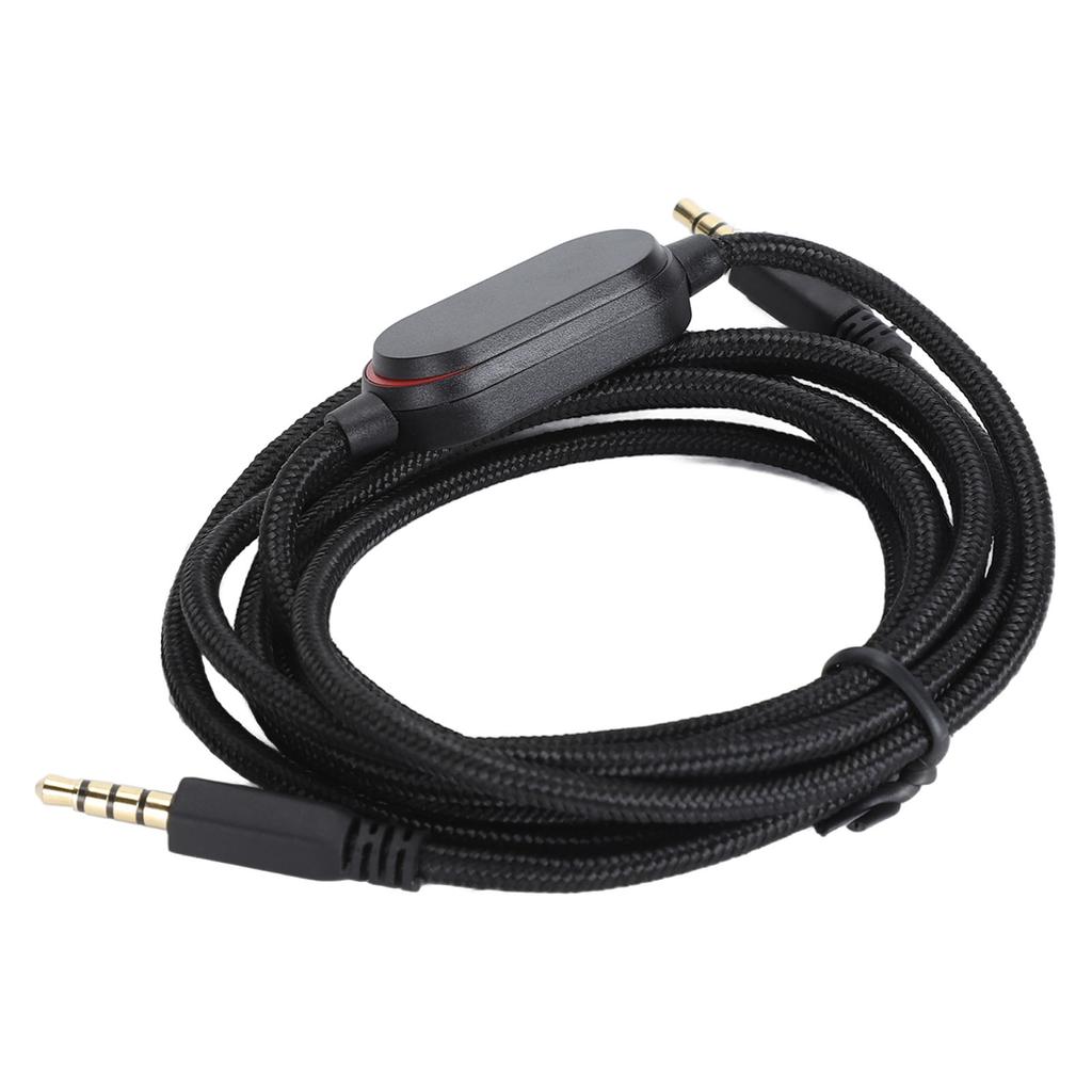 Earphone Cable 1.6m Versatile Lossless Sound Quality Earphone Wire with Microphone Replacement for Alienvvare AW720H