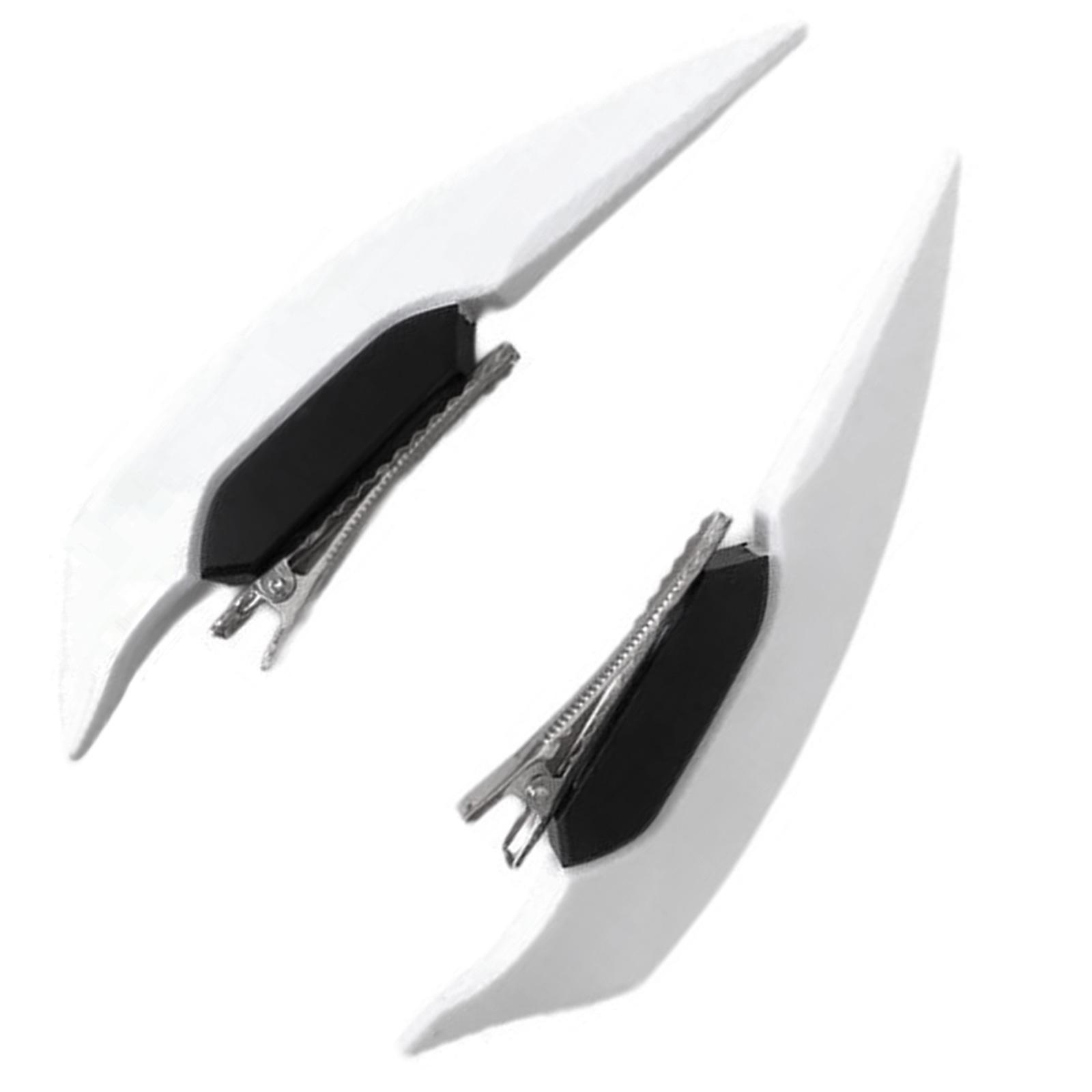 

Заколка для волос в виде крыла ангела для женщин, модная заколка для волос в стиле кибер-панк, боковая заколка для волос Y2K, заколки для косплея 2 шт. белый