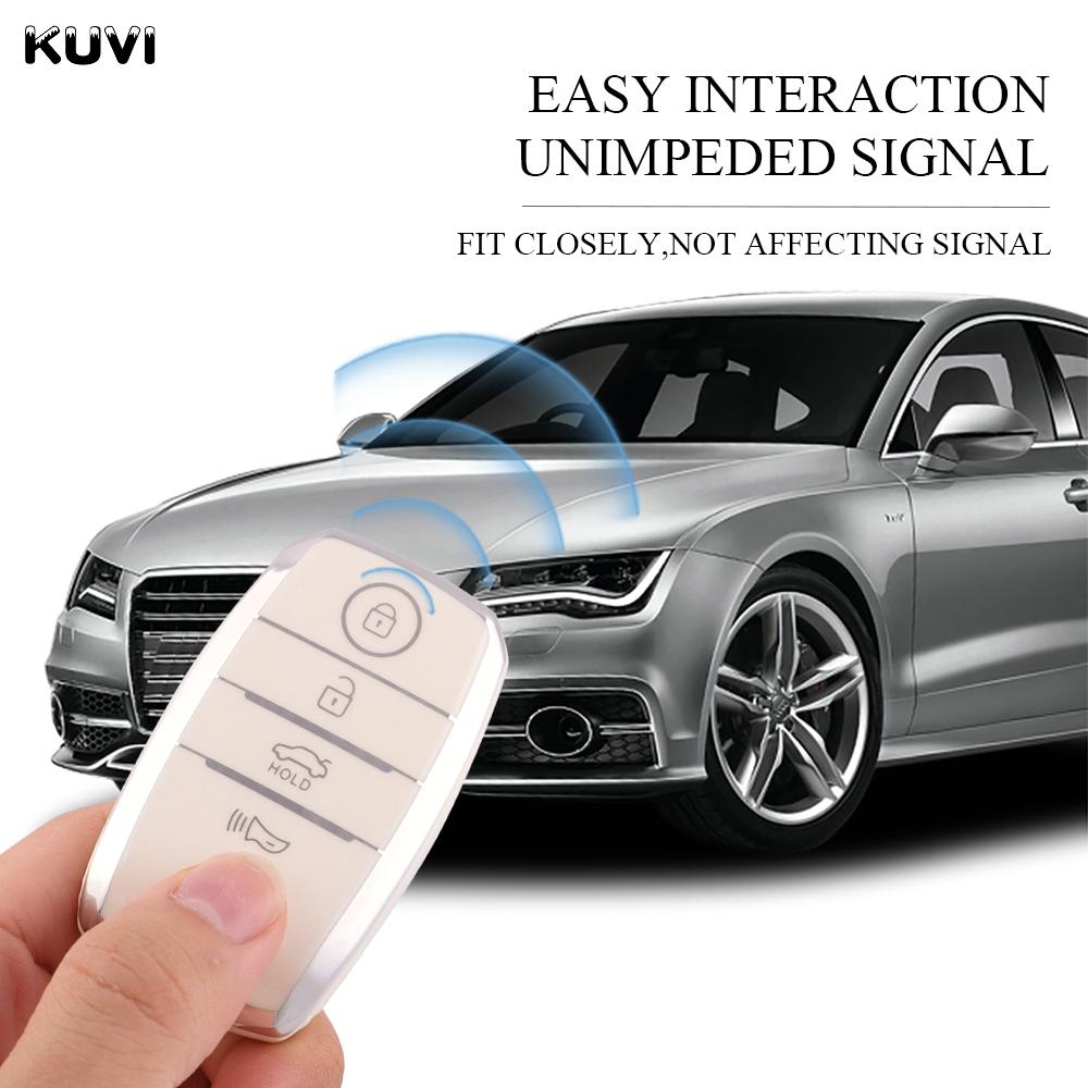 3/4 Buttons Tpu Housing Fit For Kia Rio Rio5 Sportage Ceed Cerato K3 Kx3 K4 K5 Sorento Optima Picanto Auto Smart Intelligent Key Fob Cover Case