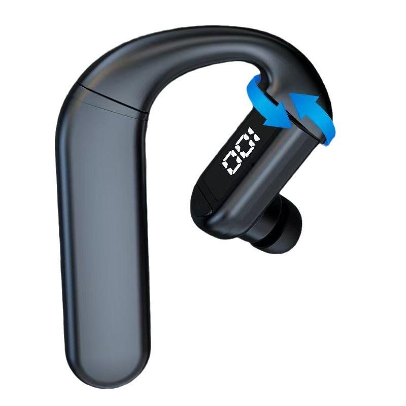 2026 Bluetooth Single Ear Wireless Earphone with Long Battery Life, Comfortable Over-Ear, Bone Conduction for Driving