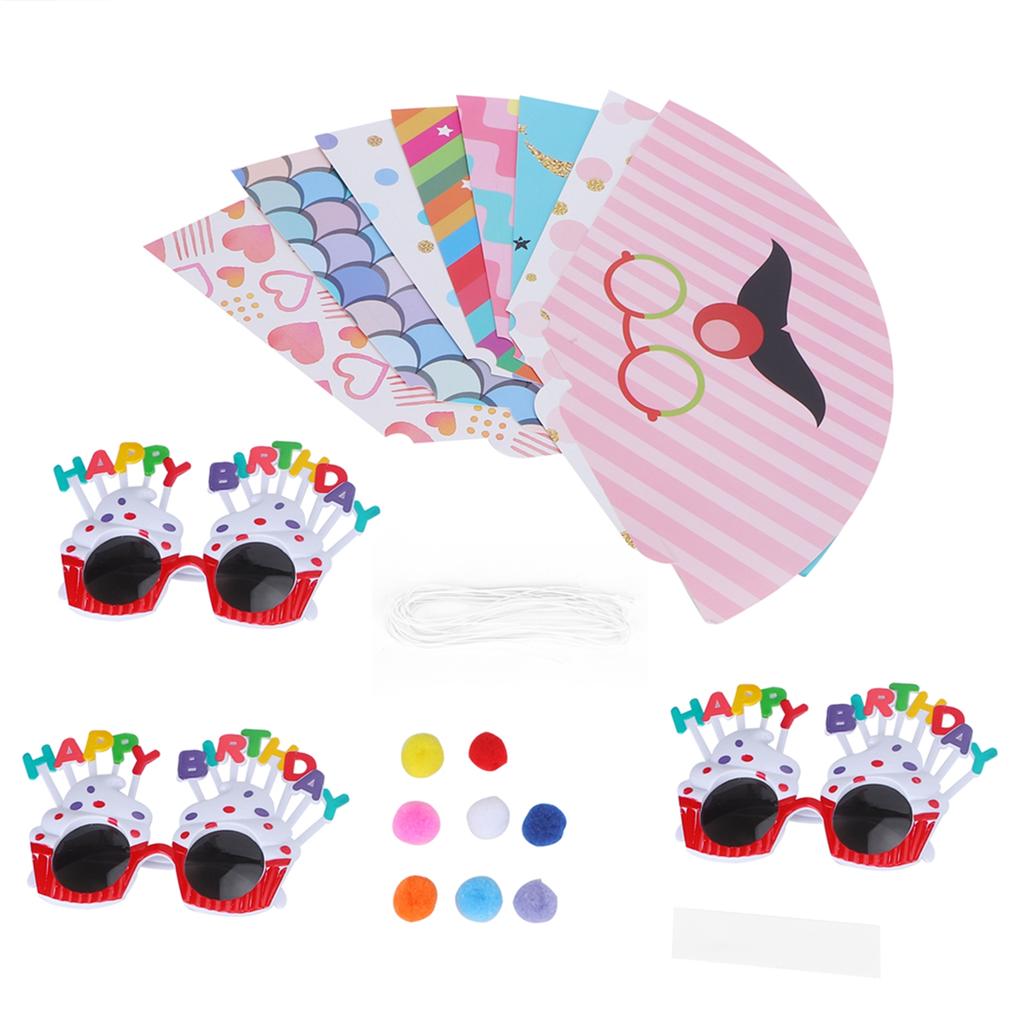 Geburtstag Lustige Brillen und Faltbare Partyhüte Geburtstag Zubehör für Kinder Erwachsene