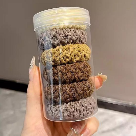 6Pcs Hair Ropes Thickened High-Elastic Design Hair Bands Ponytails Buns Hair Ties Stable Non-Pinch Hair Accessories