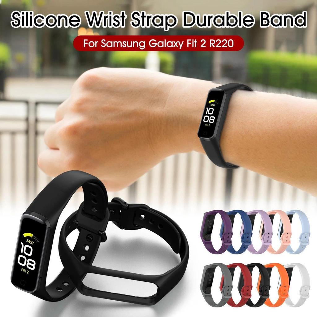 Silicone Strap For Samsung Galaxy Fit 2 SM-R220 Smart Watch Bracelet Replacement Sport Wristband For Galaxy Fit2 Accessories
