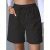 Summer New Style, Loose Fit, Linen, Casual Shorts, Solid Color, Plus Size, High Waist, Wide Leg Pants for Women