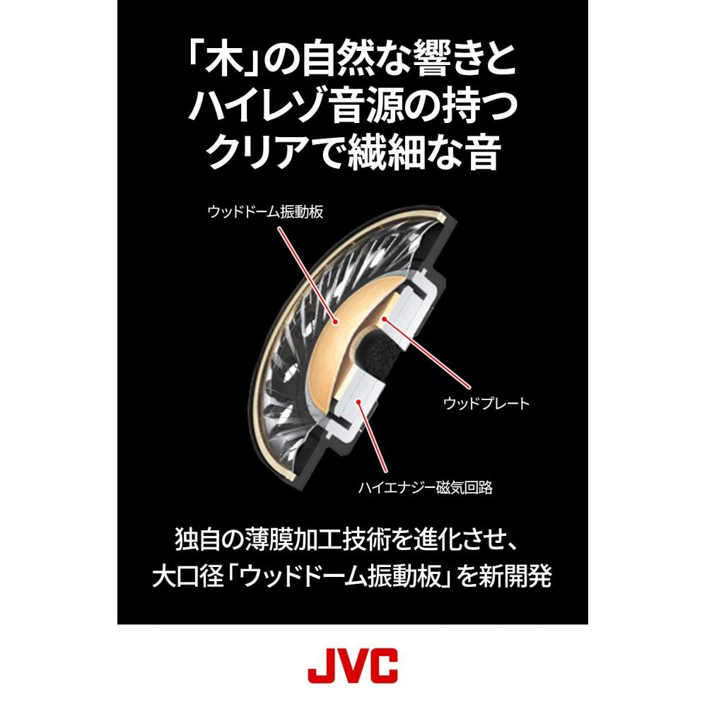 JVC Sealed Headphones CLASS-S WOOD Series High Resolution Compatible HA-SW01