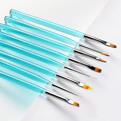 Yousheng Nail Art Brush Anti-break Non-slip Nylon Soft Bristle Nail Art Tool for Manicure