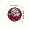 Large Crystal Velvet Non-Slip Water-Absorbent Christmas Carpet for Living Room and Bedroom