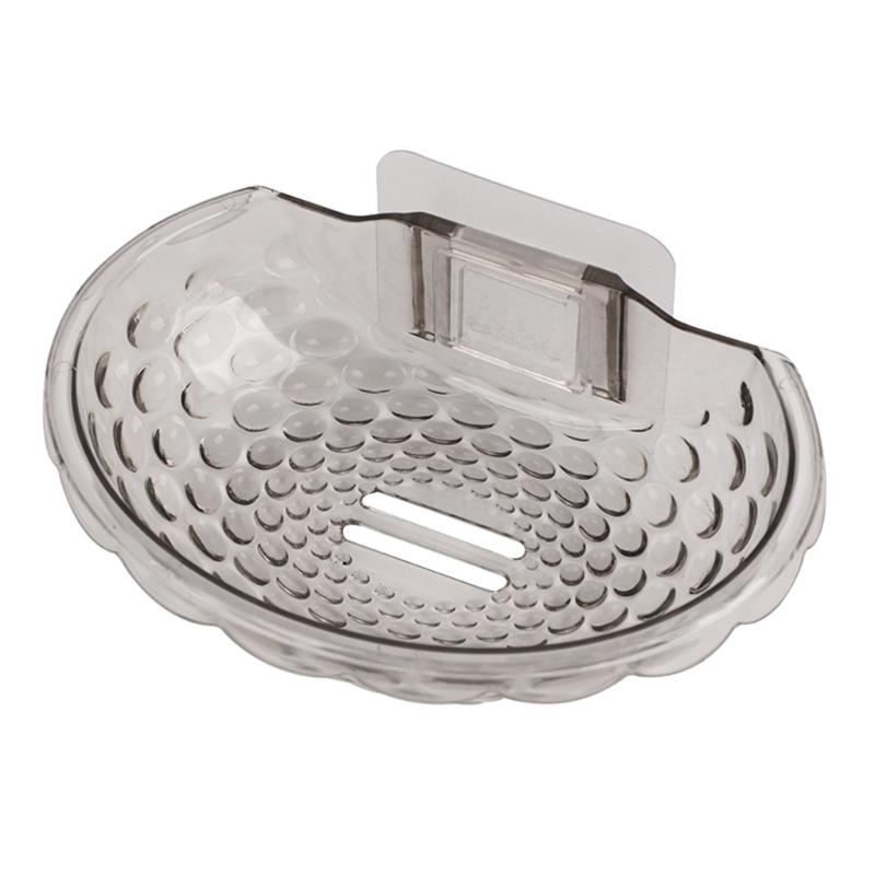 Soap Rack No Drilling Wall Mounted Soap Holder Soap Sponge Dish Bathroom Accessories Self Adhesive Soap Dishes Decor