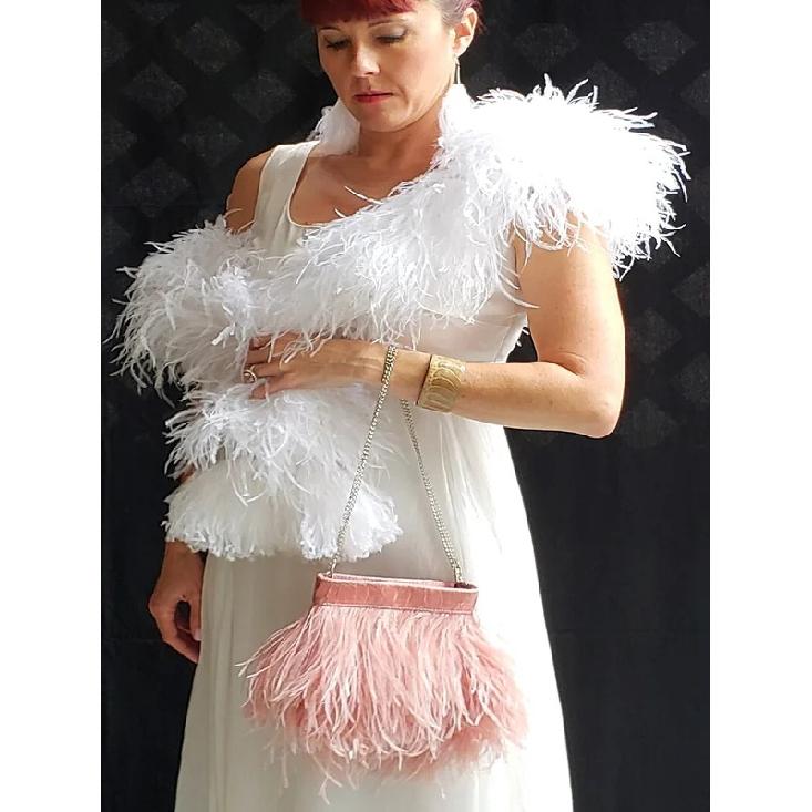 1Ply Ostrich Feather Boa 13-15CM Long Feathers Trims for Crafts Party Dress Sewing Decoration Plumas Ribbon 2 Meters Multicolor