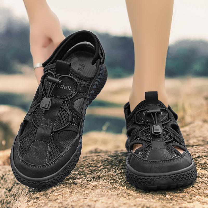 38-46 Summer Men's Casual Closed Toe Sandals Womens Large Size Casual Sandals for Men Mens Hiking Sandals