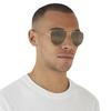 RB3025 Legend Brown Gradient Polarized Silver Contrast Enhancement Size 58 Ray-Ban Sunglasses, Gold/Crystal Lenses,