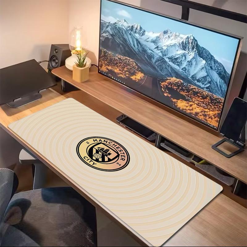 Man City2 Print  Cushion Non-slip Laptop Tablet Big Mousepad XXL Mat Mini PC Playmat With Lock edge