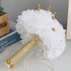 Diamond Crown Decorative Handheld Flower Rhinestones Wedding Bouquet with Ribbon