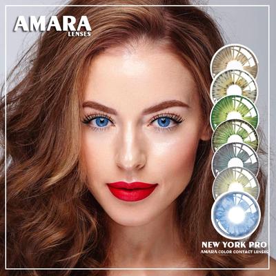 1 paio di lenti a contatto colorate cosplay blu NewYork PRO GEM BRILLIANT per occhi