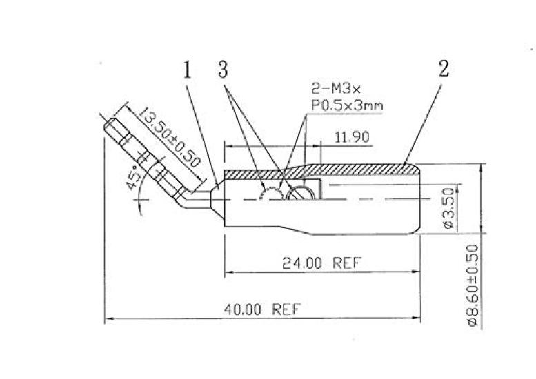 ONKODO TP-203G Terminal Tip Type Pin Plug (Phosphor Bronze) (Set of 8)