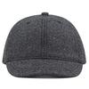 Short Brim Hat Men's Winter Woolen Baseball Cap Large Size Large Plush Thickened Warm Short Edge Equestrian Cap