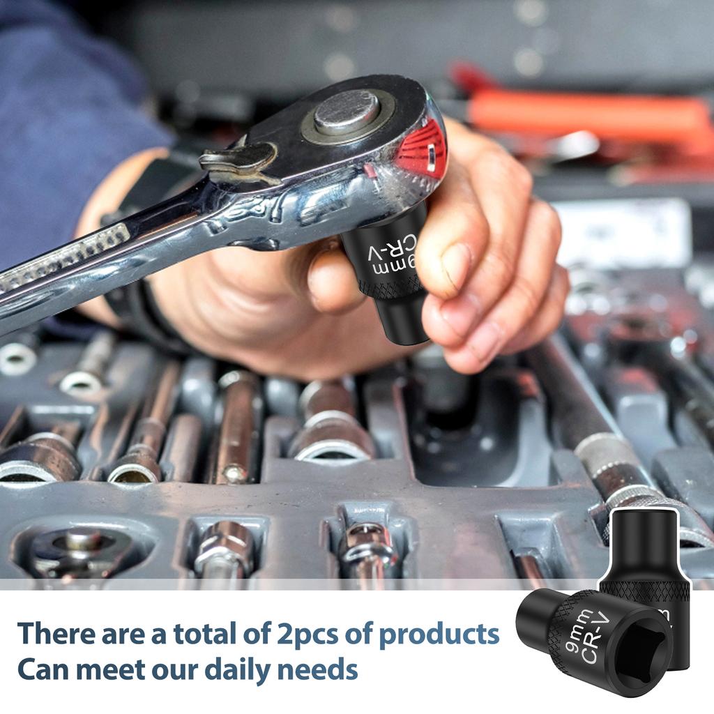 2Pcs Truck Brake Caliper Socket for Adb 22x 3/8 Inch Steel Brake Caliper Removal Socket for Truck Brake Caliper European Truck