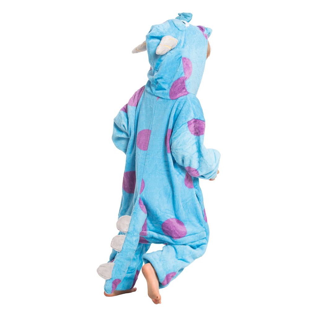 Piżama dla dzieci dziecięca kigurumi onesie strój sulivan niebieski 105-115