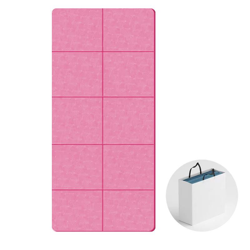 Tappetino da Yoga Pieghevole Antiscivolo Portatile Insonorizzato Inodore e Set con Corda per Saltare