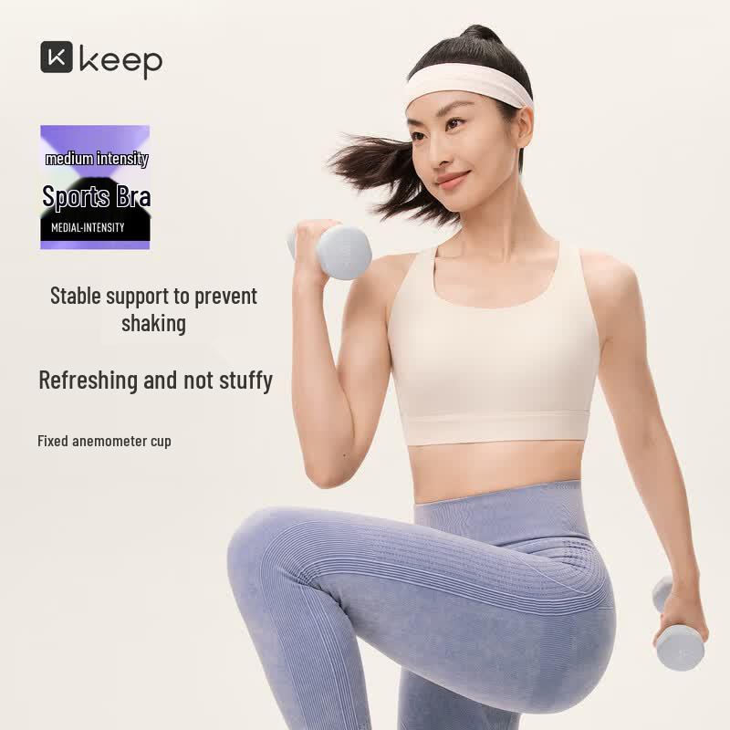 Keep Women s Medium Support Cross-Back Sports Bra L