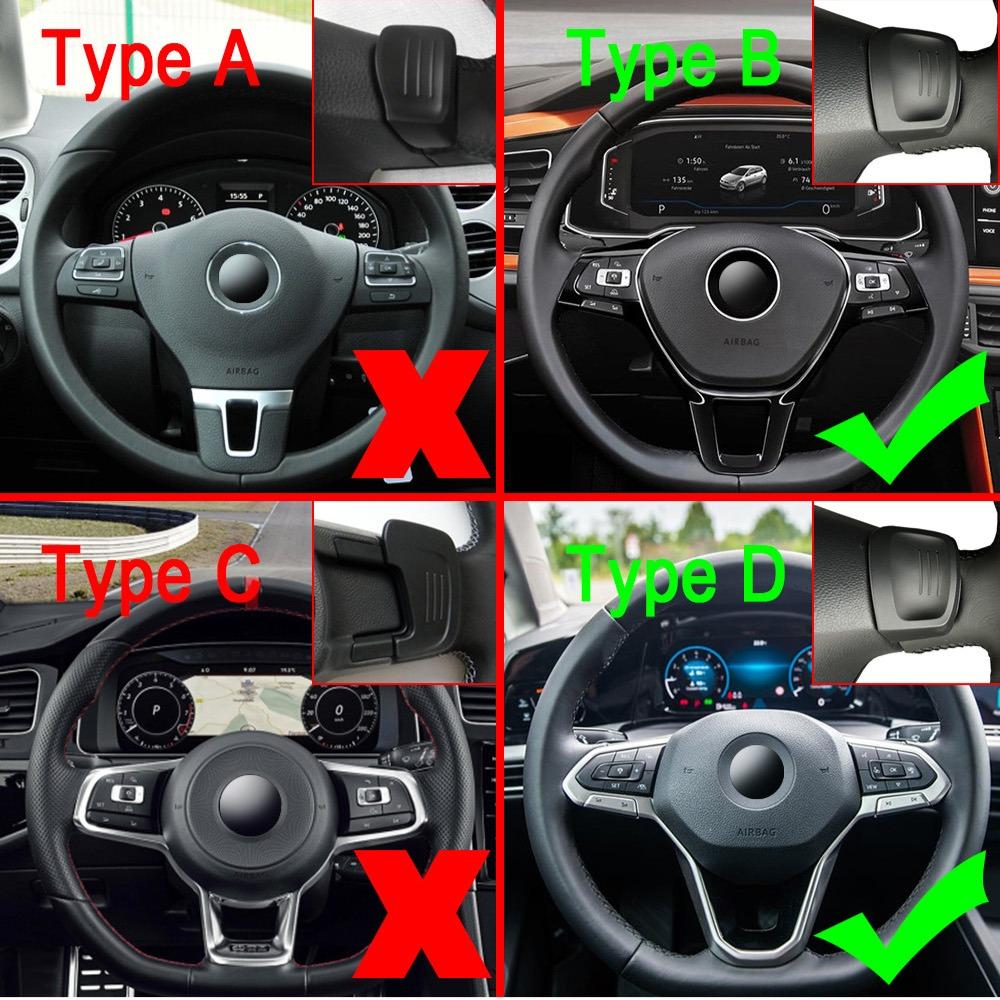 HIJK1 2026 Hot VOLKSWAGEN Aluminum Car Steering Wheel Shift Paddle Extension  for VW Golf 8 MK8 R GTI R Line Accessories 2020 2021 202