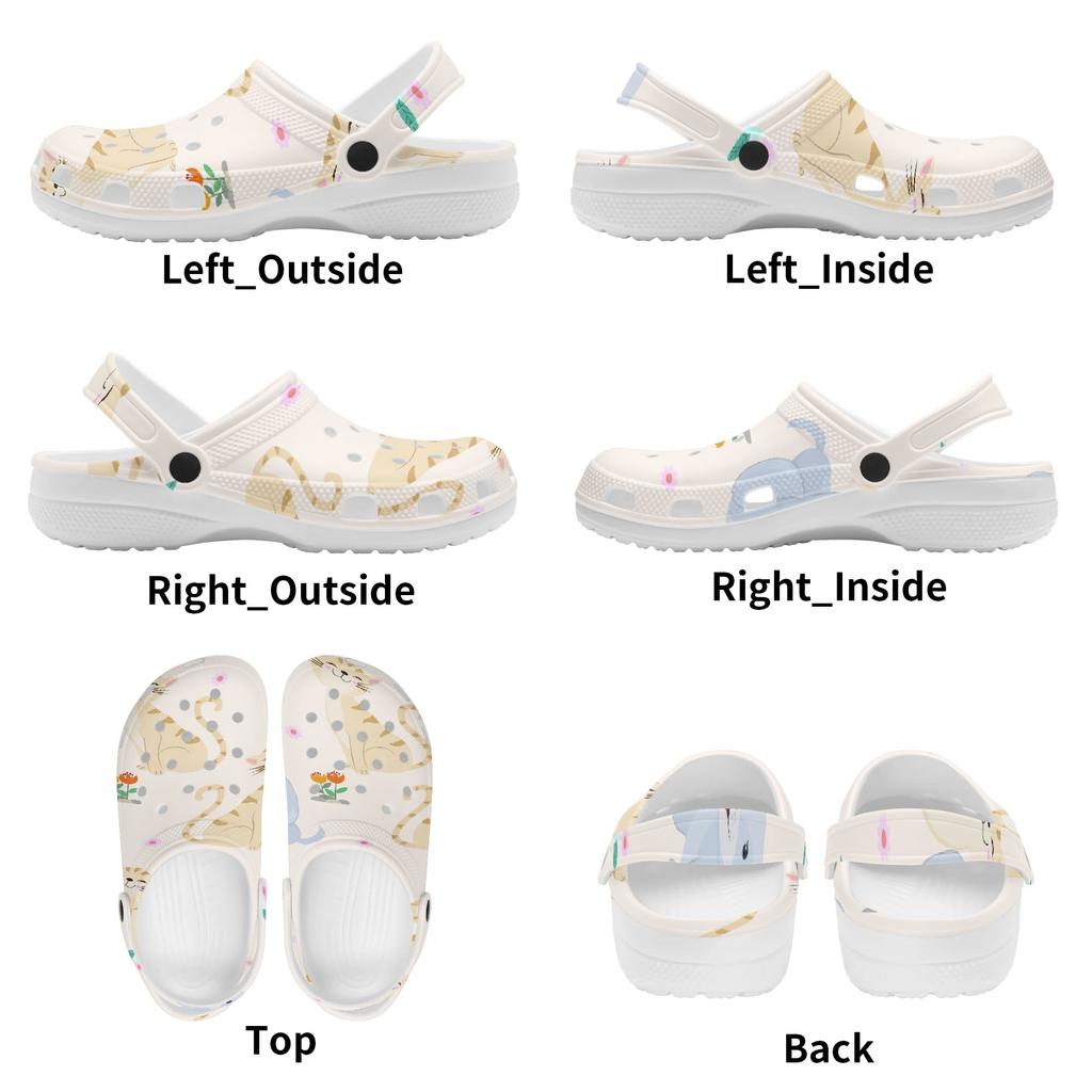 Colorful Pattern EVA Clogs Adult Unisex Breathable Lightweight Slip On Casual Footwear Lightweight Summer Sandals Daily Comfort