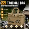 11L Tactical Bag Outdoor Camping Storage Bag Multi Compartment Gear Organizer Portable for Picnic Hiking Travel Cookware Storage