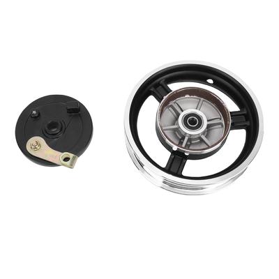 M12 10 Inch Wielvelg met Trommelrem Metaal Hoge Sterkte voor 10X3.0 10X2.5 Banden Elektrische Scooter Motorfiets
