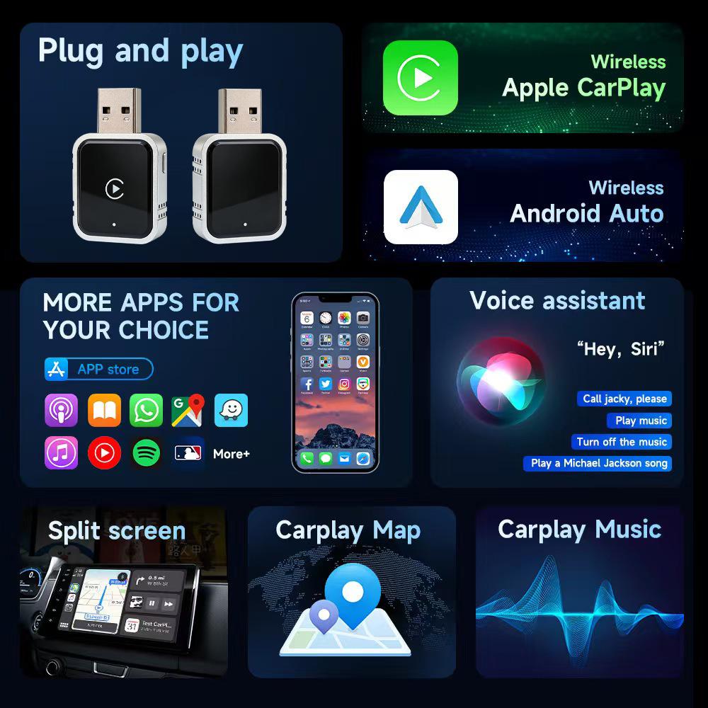2026 Wireless CarPlay & Android Auto Adapter: Wired to Wireless Interconnection