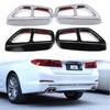 For BMW 5 Series G30 G32 G31 6 Series GT 2018 2019 2020 2022 Stainless Steel Exhause Filter Tail Throat Cover Car Accessories