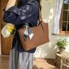 Lychee Pattern Silk Scarf Decorative Tote Bag Women's Shoulder Bag