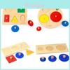 Kids Wooden Geometric Shape Puzzles Educational Montessori Toy For Learning