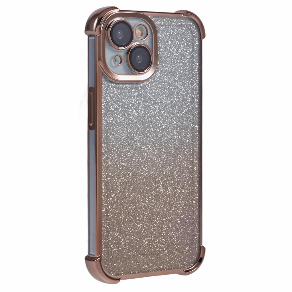 For iPhone 15 Plus Case Glitter TPU Phone Cover Reinforced Corners