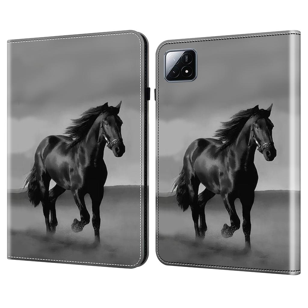 For Xiaomi Pad 6S Pro 12.4 Leather Case Pattern Printed Stand Tablet Cover