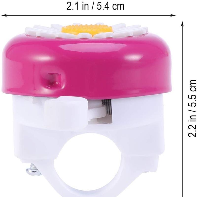 Dziecięcy zabawny dzwonek rowerowy Rożki Rowerowy Kwiat Stokrotki Dziecięcy Dziewczęcy Pierścień bezpieczeństwa na kierownicę Alarm Wielokolorowy dzwonek rowerowy