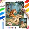 Tiger Oil Painting Art Kit Handmade Diy Home Decorations