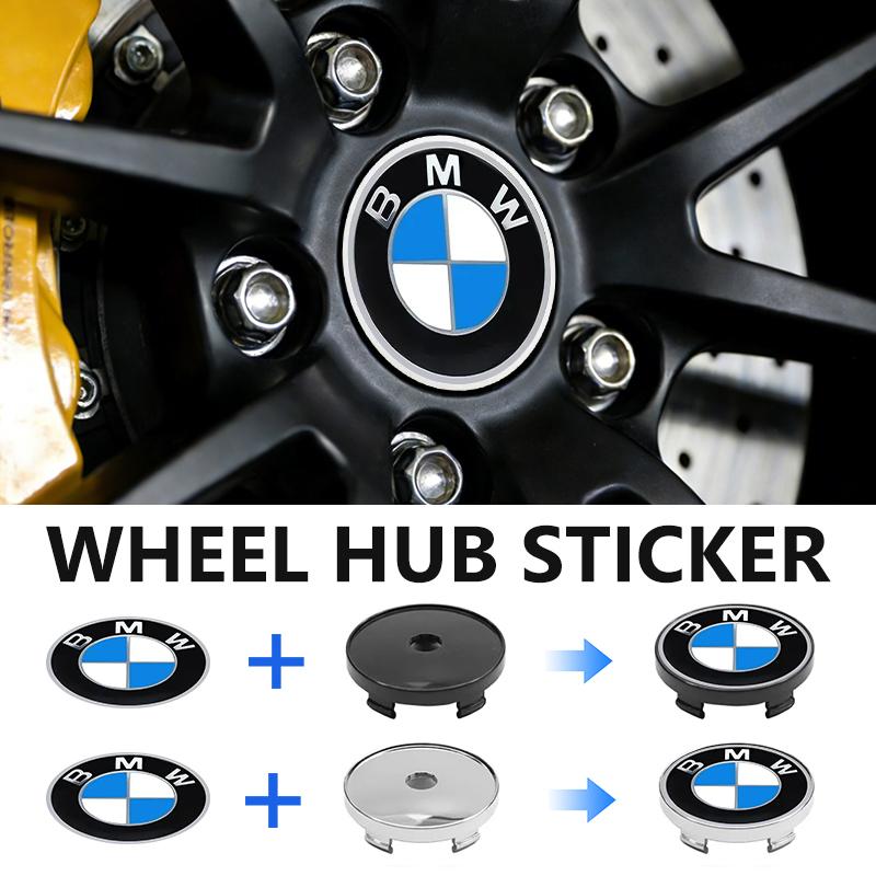 For BMW Car Wheel Center Hub Caps Sticker Auto Emblem Wheel Center Cap X3 X5 M5 M3 E46 E90 E60 F10 E39 F30 E36 G30 E87 E70 UCKWP1