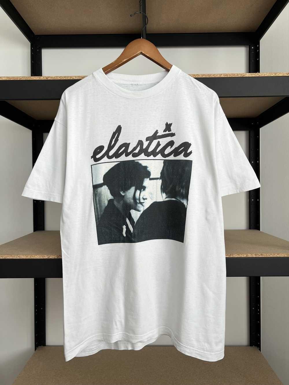 Vintage Elastica Full Size Men s T-Shirt For Fan Rock Band White VA323 Unisex T-Shirt XL