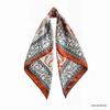 90cm Trendy Paisley Silk-Style Headscarf for Women - European American Design