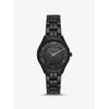 Lauryn Pavé Black-Tone Watch MK4337