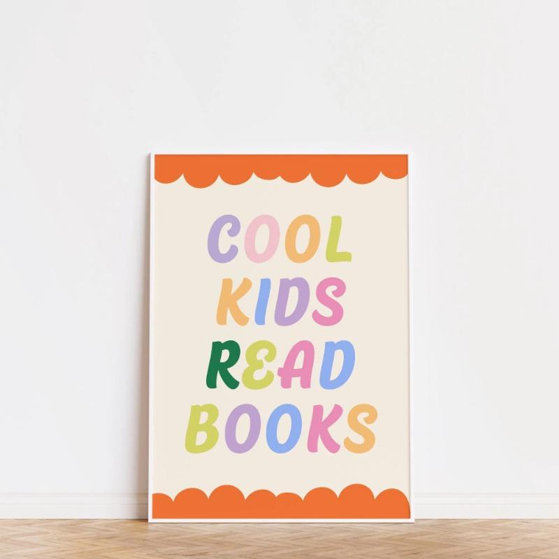 Colorful Kids Digital Text Inspirational Quotes Poster Fun Inspirational Artwork Positive Quotes For Kids Parenting Room Decor