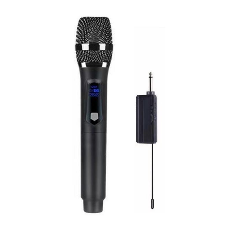 

Популярный беспроводной микрофон 108 с 2.4G Dual Home KTV и динамиком для уличной сцены One to one plastic without accessories чёрный