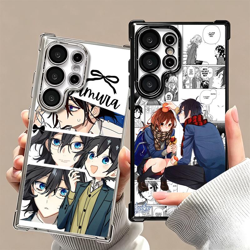 Anime Horimiya Soft Phone Case For Samsung Galaxy S26 Ultra S25 Edge S24 FE S23 Plus S22 S21 + S20 Plating Anti-Fall Fundas